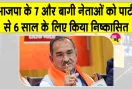 Rajasthan Civic Body Elections: भाजपा के 7 और बागी नेताओं पर गिरी गाज