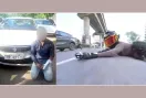 महिला बाइकर को कार से टक्कर मारने का आरोपी राजस्थान से काबू