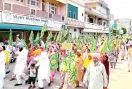 Farmers News: किसानों का मोर्चा जारी, शहर में निकाला रोष मार्च