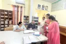 खानपुर विश्वविद्यालय की टीम ने कन्या कॉलेज का किया निरीक्षण