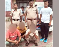 पत्थर चोरी कर सरकारी राजस्व को हानि पहुंचाने के मामले में तीन आरोपी गिरफ्तार