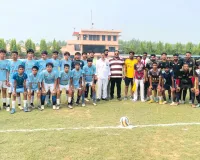 भोपा में तीन दिवसीय फुटबॉल टूर्नामेंट का रंगारंग शुभारंभ, 16 टीमें ले रहीं हिस्सा