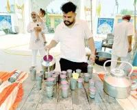भीषण गर्मी के प्रकोप से बचाव को धुरकड़ा में राहगीरों के लिए लगाई ठंडे पानी की छबील