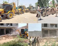 हरियाणा में नशा तस्करों पर सबसे बड़ी कार्रवाई, 27 अवैध निर्माणों पर चला बुलडोजर