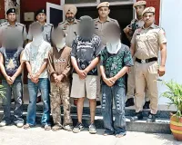 पंजाब के 5 आरोपी काबू, विदेशी पिस्टल, 6 जिंदा कारतूस बरामद