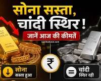 Gold Silver Price Today: सोने की कीमतों में गिरावट जारी, चांदी स्थिर, जानें आपके शहर की ताजा कीमतें