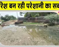 Heavy Rain: बारिश बन रही आफत, जोहड़ ओवरफ्लो होने से गलियों और घरों में भर रहा पानी 