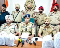 3 पिस्टल, 760 ग्राम हेरोइन व ढाई लाख की ड्रग मनी बरामद, 6 आरोपी किए गिरफ्तार