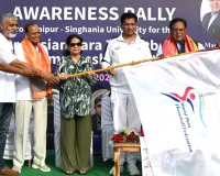 जयपुर से सिंघानिया विश्वविद्यालय तक पैरा थ्रोबॉल रैली रवाना 