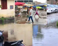 खरखौदा में 10 से 15 मिमी बारिश, गर्मी से मिली राहत, जलभराव से जनजीवन प्रभावित