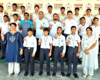जिला स्कूली वुशु चैंपियनशिप में प्रताप स्कूल के खिलाड़ियों  ने जीते 27 पदक