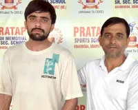जॉर्जिया में होने वाली अंतरराष्ट्रीय वुशु चैंपियनशिप के लिए प्रताप स्कूल का नितेश रवाना