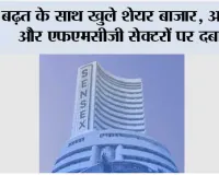 बढ़त के साथ खुले शेयर बाजार, आईटी और एफएमसीजी सेक्टरों पर दबाव