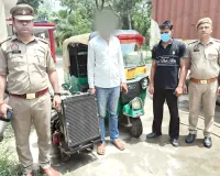 नोएडा में दो शातिर चोर गिरफ्तार, चोरी का जनरेटर बरामद