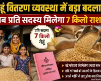 Ration Card News: गेहूं वितरण का बदलेगा नियम! अब प्रति सदस्य मिलेगा 7 किलो राशन!