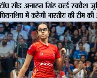 टॉप सीड अनाहत सिंह वर्ल्ड स्क्वैश जूनियर चैंपियनशिप में करेंगी भारतीय की टीम की अगुवाई