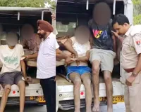 पुलिस-बदमाशों के बीच जोरदार मुठभेड़, भागते हुए 5 बदमाश पुल से गिरे