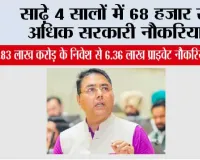 *साढ़े 4 सालों में 68 हजार से अधिक सरकारी नौकरियां, 1.83 लाख करोड़ के निवेश से 6.36 लाख प्राइवेट नौकरियों के अवसर पैदा किए: नौजवानों के लिए अनुकूल माहौल सृजित कर रही है मान सरकार : अमन अरोड़ा*