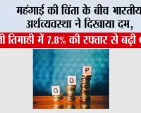India's GDP Growth: महंगाई की चिंता के बीच भारतीय अर्थव्यवस्था ने दिखाया दम, पहली तिमाही में 7.8% की रफ्तार से बढ़ी GDP