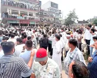 करनाल में हर्ष के एनकाउंटर से खफा रोड़ समाज ने किया विरोध प्रदर्शन