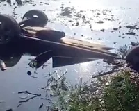 देर रात अनियंत्रित कार जोहड़ में गिरी, तीन युवकों की मौत
