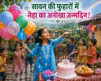 Children's story: आँगन में सावन की फुहारें और नेहा का अनोखा जन्मदिन