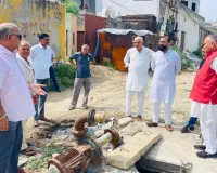 Sonipat Waterlogging: शहर की कॉलोनीयो में जल भराव स्थिति का मेयर ने किया दोरा। 