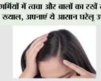 Summer Hair Care: गर्मियों में त्वचा और बालों का रखें खास ख्याल, अपनाएं ये आसान घरेलू उपाय