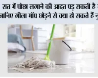 रात में पोछा लगाने की आदत पड़ सकती है भारी! जानिए गीला मॉप छोड़ने से क्या हो सकते हैं नुकसान