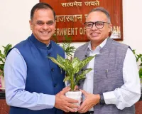 मुख्य सचिव से पुलिस महानिदेशक राजस्थान की शिष्टाचार भेंट