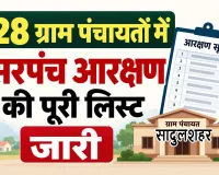 Sadulshahar Sarpanch Reservation List: सादुलशहर में सरपंच पदों के आरक्षण की सूची जारी, देखें 28 ग्राम पंचायतों का पूरा ब्योरा