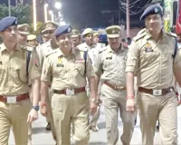 एसपी ने कैराना में फोर्स के साथ की पैदल गश्त, परखी सुरक्षा-व्यवस्था