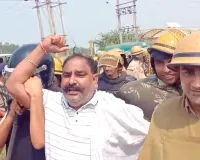 काम शुरू करने आए पावर ग्रिड के अधिकारियों का किसानों ने किया विरोध, प्रशासन ने  किसानो किया डिटेन