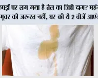 कपड़ों पर लग गया है तेल का जिद्दी दाग? महंगे स्टेन रिमूवर की जरूरत नहीं, घर की ये 2 चीजें आएंगी काम