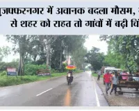 मुजफ्फरनगर में अचानक बदला मौसम, बारिश से शहर को राहत तो गांवों में बढ़ी चिंता