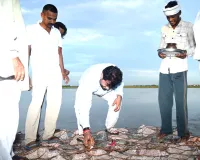 4 करोड से ​यमुना कटाव रोकने के लिए पबनेरा में बनी  ठोकर का  कादियान ने किया उद्घाटन