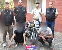 रात में घरों में चोरी करने वाले गिरोह के दो आरोपी गिरफ्तार