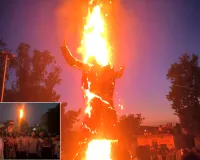 Ravan Dahan: मोरना, भोपा, ककरौली में जले दशानन के विशाल पुतले