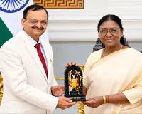 Droupadi Murmu: राष्ट्रपति द्रौपदी मुर्मू से मिले वैदबाण आयुर्वेदिक के एमडी सुभाष गोयल
