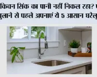 किचन सिंक का पानी नहीं निकल रहा? प्लंबर बुलाने से पहले अपनाएं ये 5 आसान घरेलू उपाय