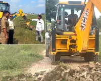 Bulldozer Action: कैराना में 19 बीघा अवैध प्लॉटिंग पर गरजा एमडीए का बुलडोजर, निर्माणाधीन भवन सील