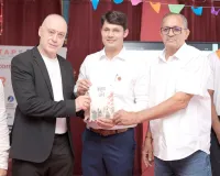 इजराइल के विश्व चैंपियन सेंसई एयाल निर पहुंचे प्रताप स्कूल, विद्यार्थियों को दिया वैश्विक अनुभव