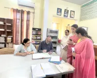 खानपुर विश्वविद्यालय की टीम ने कन्या कॉलेज का किया निरीक्षण
