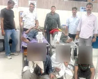 कस्टडी से भागने पर युवकों की टांगों में लगी चोट, घायल