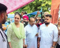 धरनास्थल पर पहुंची जय इन्द्र कौर, प्रदर्शनकारियों का जाना कुशलक्षेम
