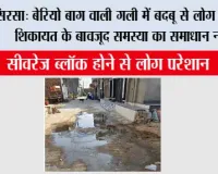 सिरसा: बेरियो बाग वाली गली में बदबू से लोग बेहाल, शिकायत के बावजूद समस्या का समाधान नहीं