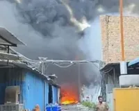 Tohana Battery Factory Fire: टोहाना के बैटरी स्टोर में भीषण आग, लाखों का नुकसान 