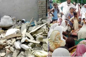 मकान की छत गिरने से दो मासूमों की मौत