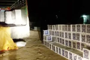 ट्रक से 70 लाख की शराब पकड़ी