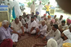 हरनोली हैड पर धरना छठे दिन भी जारी